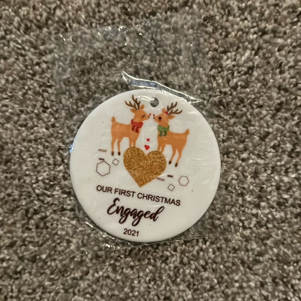 New Christmas tree ornament engaged 2021